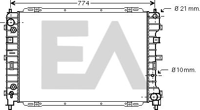 EACLIMA 31R22080 - Radiateur, refroidissement du moteur cwaw.fr