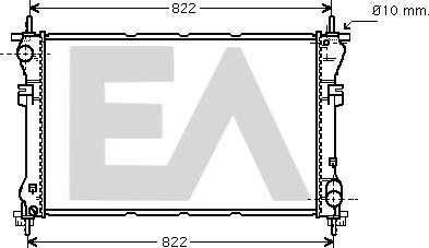 EACLIMA 31R22078 - Radiateur, refroidissement du moteur cwaw.fr