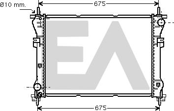 EACLIMA 31R22077 - Radiateur, refroidissement du moteur cwaw.fr