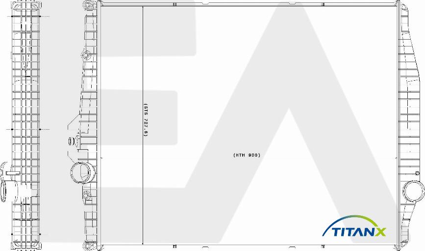 EACLIMA 31R76006T - Radiateur, refroidissement du moteur cwaw.fr