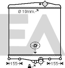 EACLIMA 31R76012 - Radiateur, refroidissement du moteur cwaw.fr