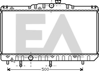 EACLIMA 31R71053 - Radiateur, refroidissement du moteur cwaw.fr