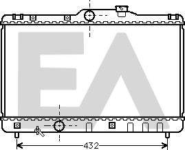 EACLIMA 31R71061 - Radiateur, refroidissement du moteur cwaw.fr