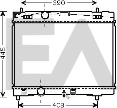 EACLIMA 31R71005 - Radiateur, refroidissement du moteur cwaw.fr