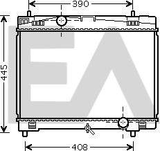 EACLIMA 31R71007 - Radiateur, refroidissement du moteur cwaw.fr