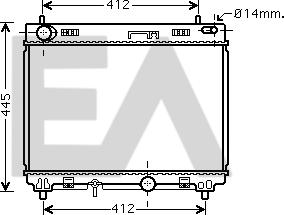 EACLIMA 31R71192 - Radiateur, refroidissement du moteur cwaw.fr