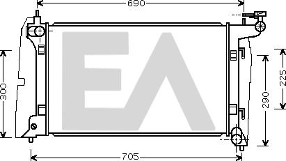 EACLIMA 31R71167 - Radiateur, refroidissement du moteur cwaw.fr