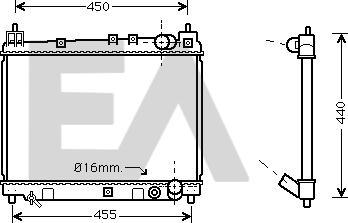 EACLIMA 31R71127 - Radiateur, refroidissement du moteur cwaw.fr