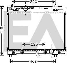 EACLIMA 31R71253 - Radiateur, refroidissement du moteur cwaw.fr