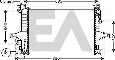 EACLIMA 31R78044 - Radiateur, refroidissement du moteur cwaw.fr