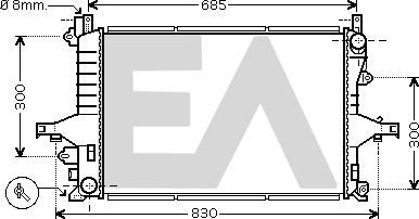 EACLIMA 31R78045 - Radiateur, refroidissement du moteur cwaw.fr