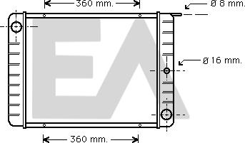 EACLIMA 31R78001 - Radiateur, refroidissement du moteur cwaw.fr