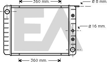 EACLIMA 31R78002 - Radiateur, refroidissement du moteur cwaw.fr