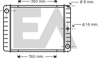 EACLIMA 31R78014 - Radiateur, refroidissement du moteur cwaw.fr