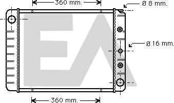 EACLIMA 31R78015 - Radiateur, refroidissement du moteur cwaw.fr