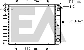 EACLIMA 31R78010 - Radiateur, refroidissement du moteur cwaw.fr