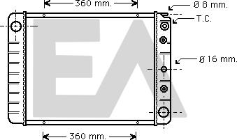 EACLIMA 31R78011 - Radiateur, refroidissement du moteur cwaw.fr