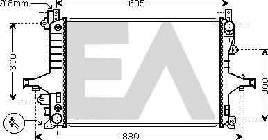 EACLIMA 31R78030 - Radiateur, refroidissement du moteur cwaw.fr