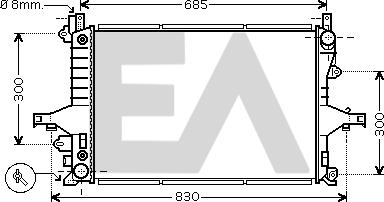 EACLIMA 31R78031 - Radiateur, refroidissement du moteur cwaw.fr