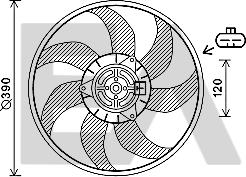 EACLIMA 33V54050 - Ventilateur, refroidissement du moteur cwaw.fr