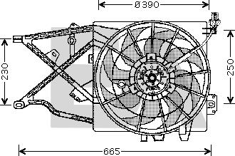 EACLIMA 33V54005 - Ventilateur, refroidissement du moteur cwaw.fr