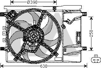 EACLIMA 33V54037 - Ventilateur, refroidissement du moteur cwaw.fr