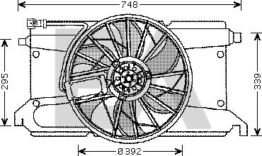 EACLIMA 33V52036 - Ventilateur, refroidissement du moteur cwaw.fr