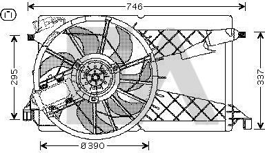 EACLIMA 33V52028 - Ventilateur, refroidissement du moteur cwaw.fr