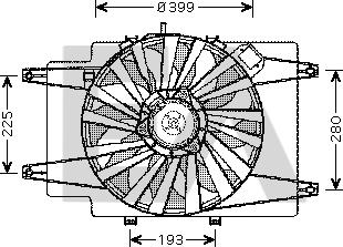 EACLIMA 33V03002 - Ventilateur, refroidissement du moteur cwaw.fr