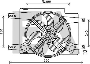 EACLIMA 33V03017 - Ventilateur, refroidissement du moteur cwaw.fr