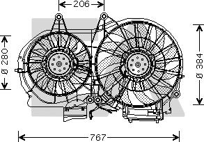 EACLIMA 33V02005 - Ventilateur, refroidissement du moteur cwaw.fr