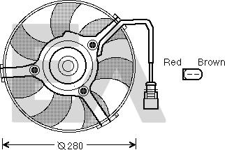 EACLIMA 33V02014 - Ventilateur, refroidissement du moteur cwaw.fr