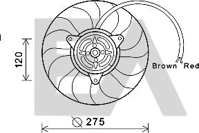 EACLIMA 33V02013 - Ventilateur, refroidissement du moteur cwaw.fr