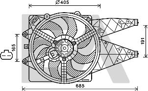 EACLIMA 33V25096 - Ventilateur, refroidissement du moteur cwaw.fr