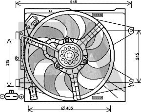 EACLIMA 33V25059 - Ventilateur, refroidissement du moteur cwaw.fr