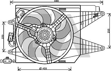 EACLIMA 33V25061 - Ventilateur, refroidissement du moteur cwaw.fr