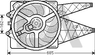 EACLIMA 33V25026 - Ventilateur, refroidissement du moteur cwaw.fr