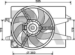 EACLIMA 33V22041 - Ventilateur, refroidissement du moteur cwaw.fr