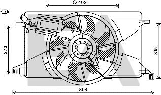 EACLIMA 33V22054 - Ventilateur, refroidissement du moteur cwaw.fr