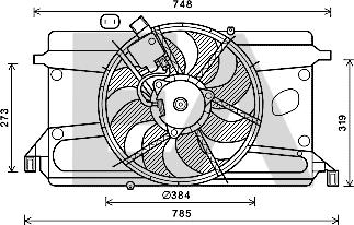 EACLIMA 33V22057 - Ventilateur, refroidissement du moteur cwaw.fr