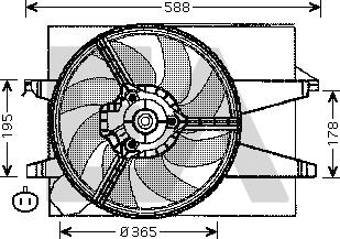 EACLIMA 33V22033 - Ventilateur, refroidissement du moteur cwaw.fr