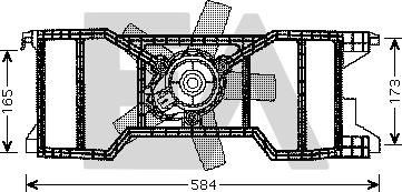 EACLIMA 33V22032 - Ventilateur, refroidissement du moteur cwaw.fr