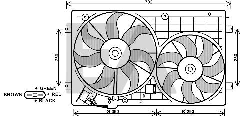 EACLIMA 33V77024 - Ventilateur, refroidissement du moteur cwaw.fr