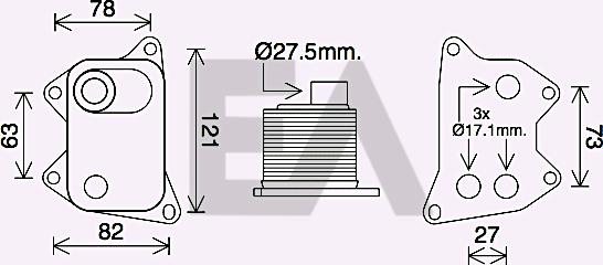 EACLIMA 37G02008 - Radiateur d'huile cwaw.fr