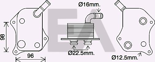 EACLIMA 37G02007 - Radiateur d'huile cwaw.fr