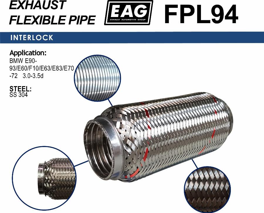 EAG FPL94 - Tuyau flexible, échappement cwaw.fr