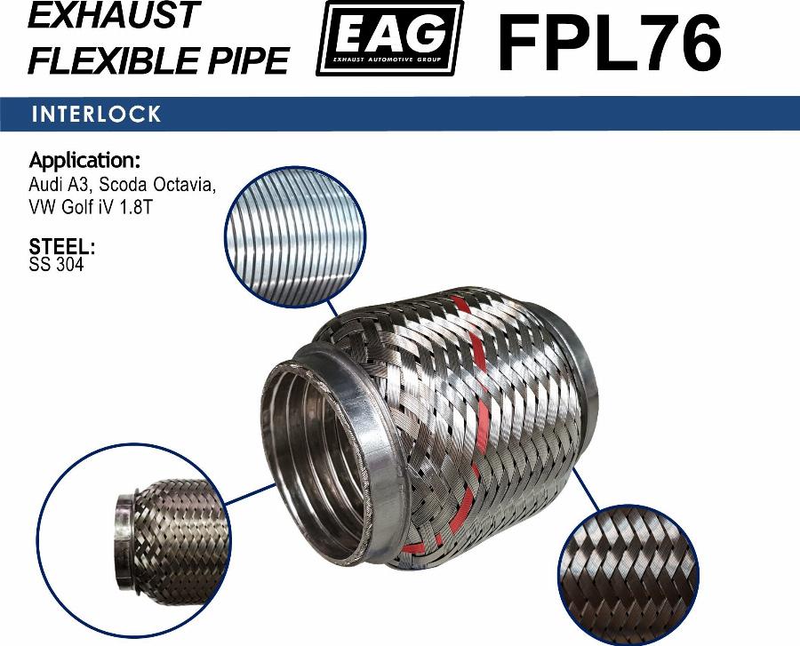 EAG FPL76 - Tuyau flexible, échappement cwaw.fr