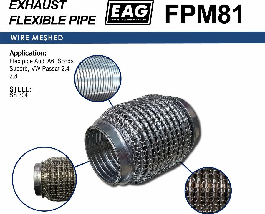 EAG FPM81 - Tuyau flexible, échappement cwaw.fr