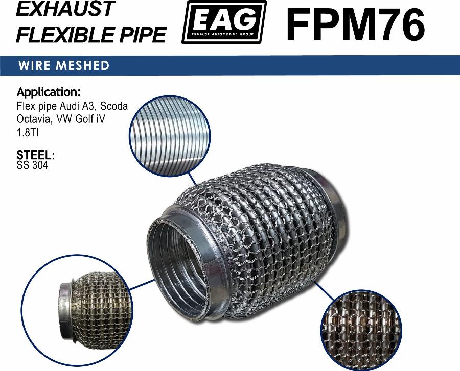 EAG FPM76 - Tuyau flexible, échappement cwaw.fr