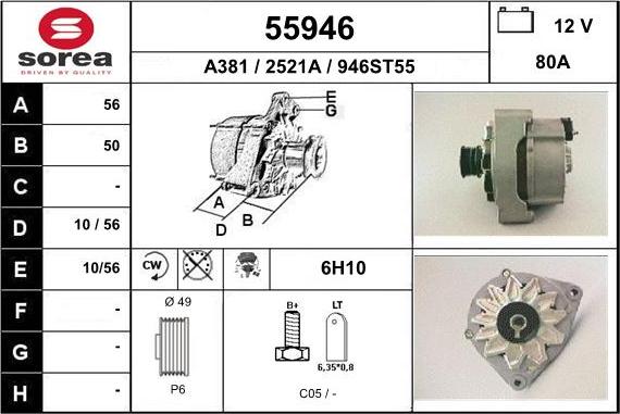 EAI 55946 - Alternateur cwaw.fr